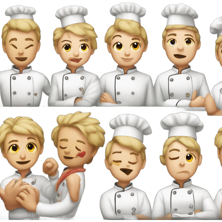 doing a chefs kiss with hand emoji