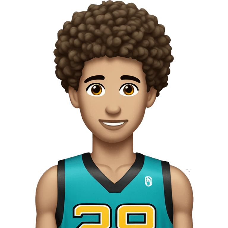 lamelo ball wearing his jersey emoji