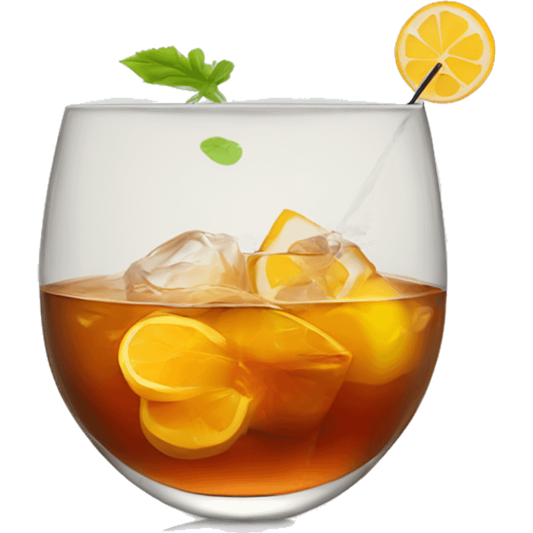 cerf en train de faire un cocktail a base de cognac emoji