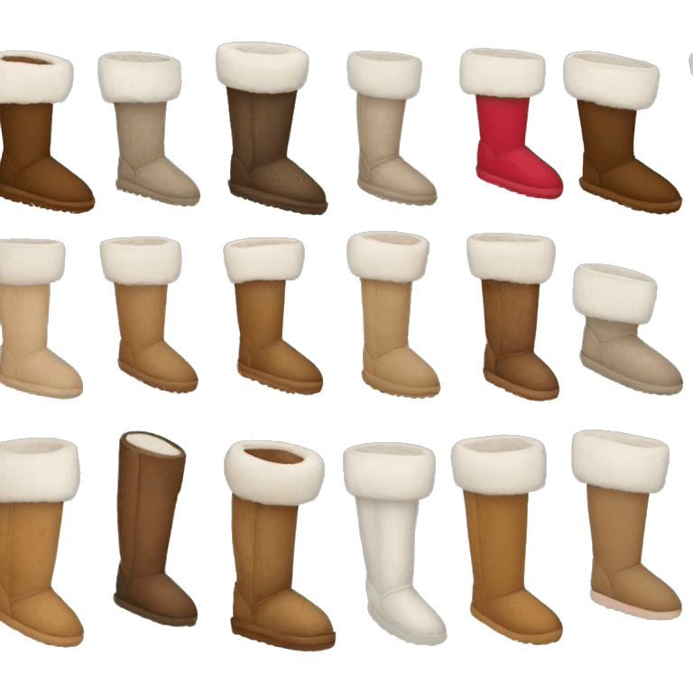 Christmas Uggs  emoji