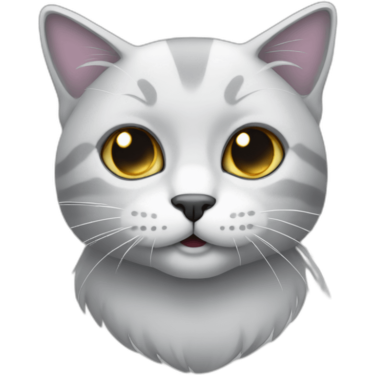 silver gradient cat emoji