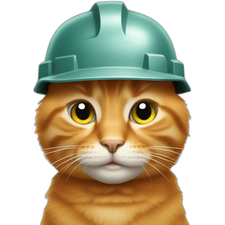 Engineer Ginger Cat emoji