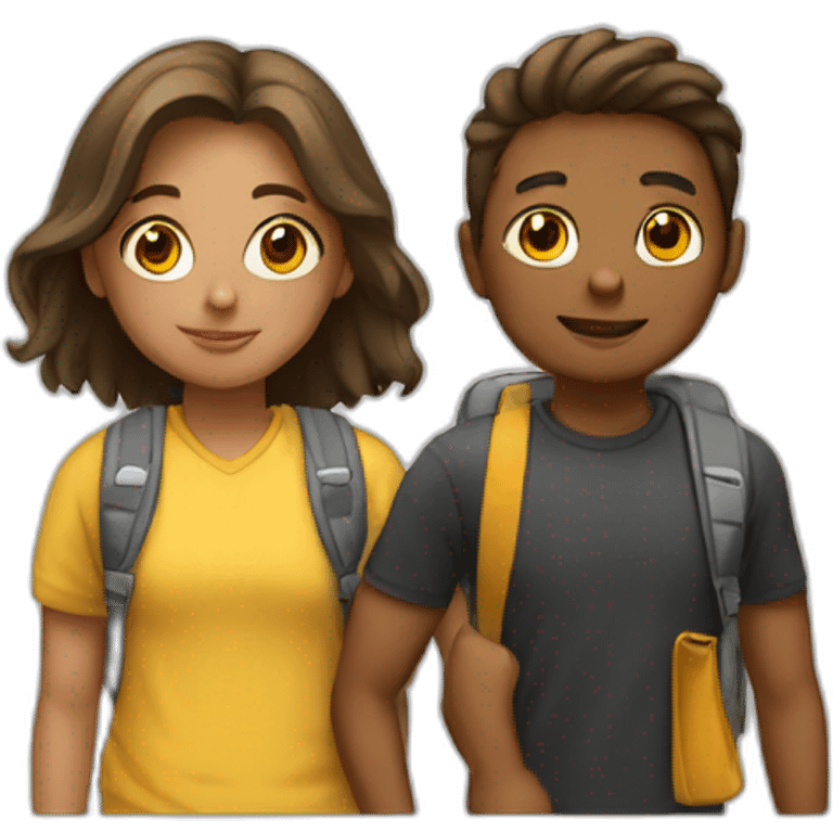 Two students emoji