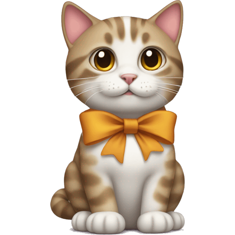 Cat with a bow  emoji