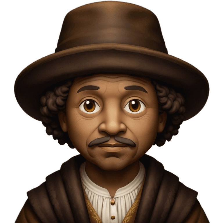 Cinematic Realistic Rembrandt Pop Culture Emoji, depicted with dramatic chiaroscuro reminiscent of the master, rendered with lifelike detail and moody historic lighting. emoji