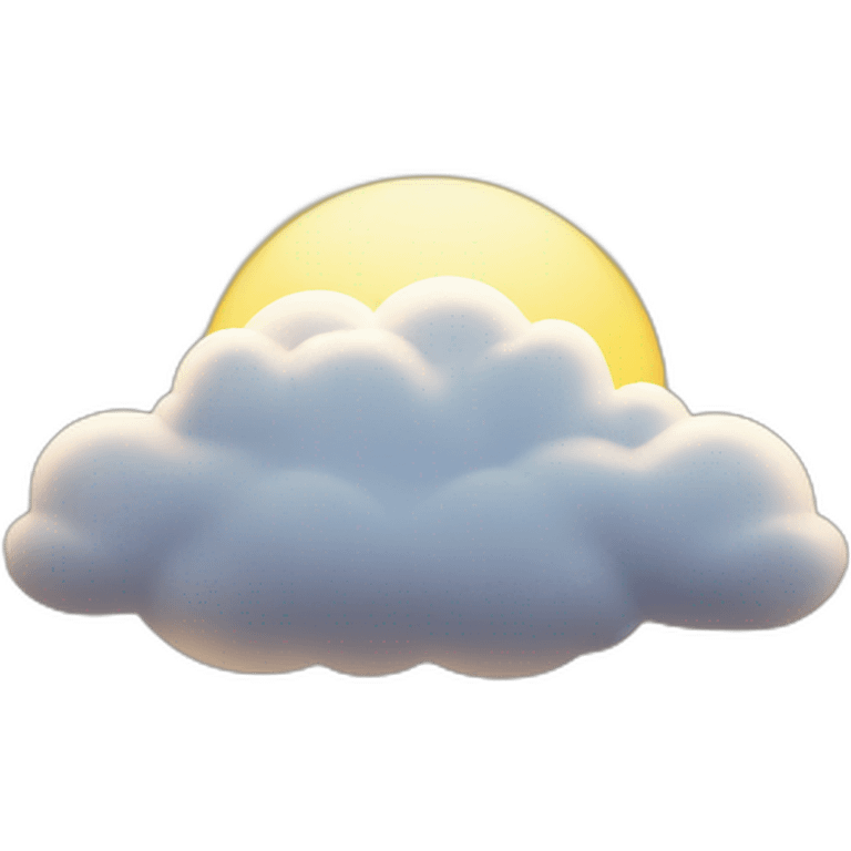 nuage et soleil emoji