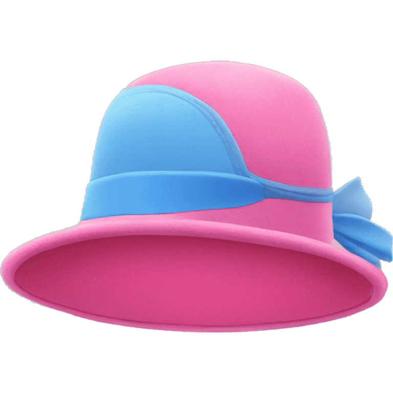 PINK HAT flying AGAINST BLUE sky, without person emoji