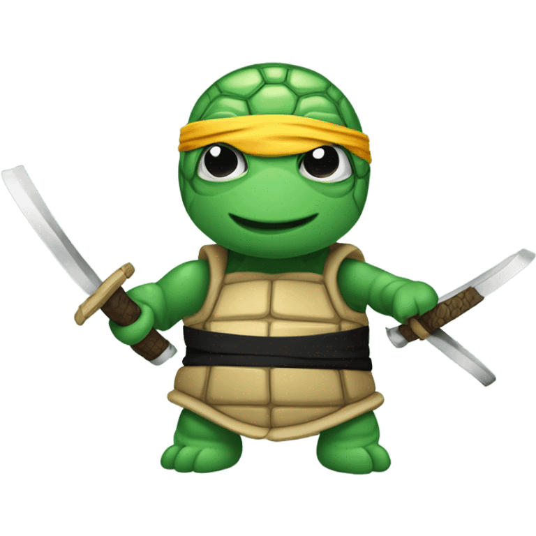 A ninja that is a turtle who is fighting cancer emoji