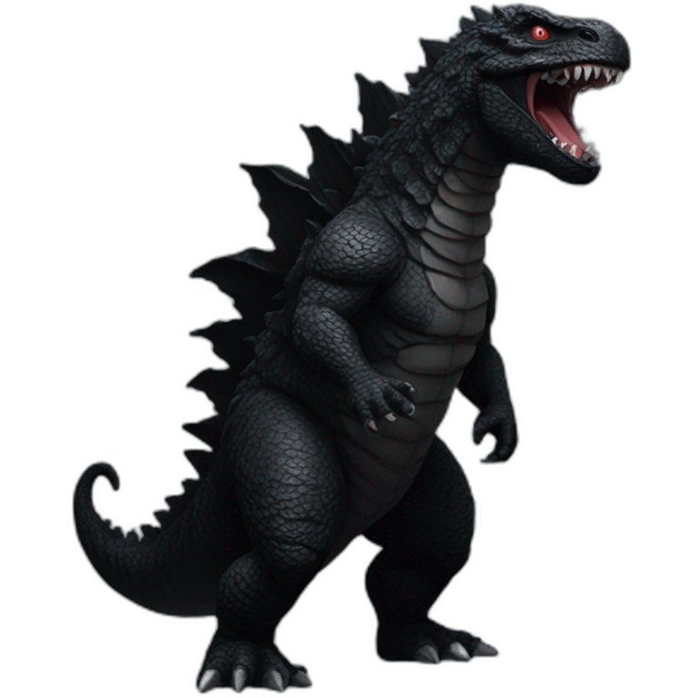 black godzilla emoji