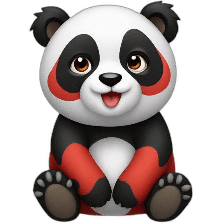 Panda rojo emoji