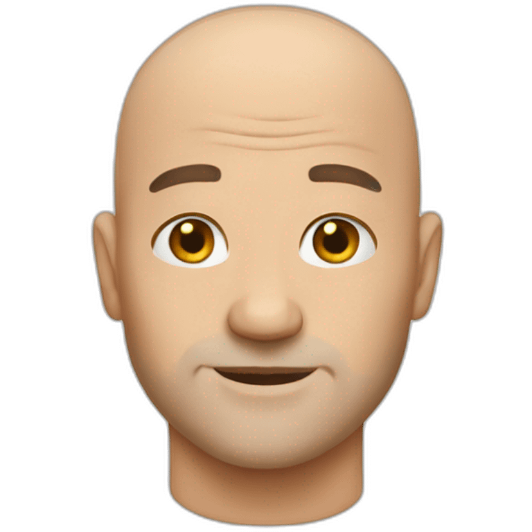 bald man emoji