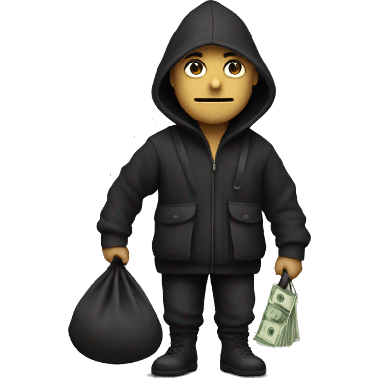 thief with a money bag emoji