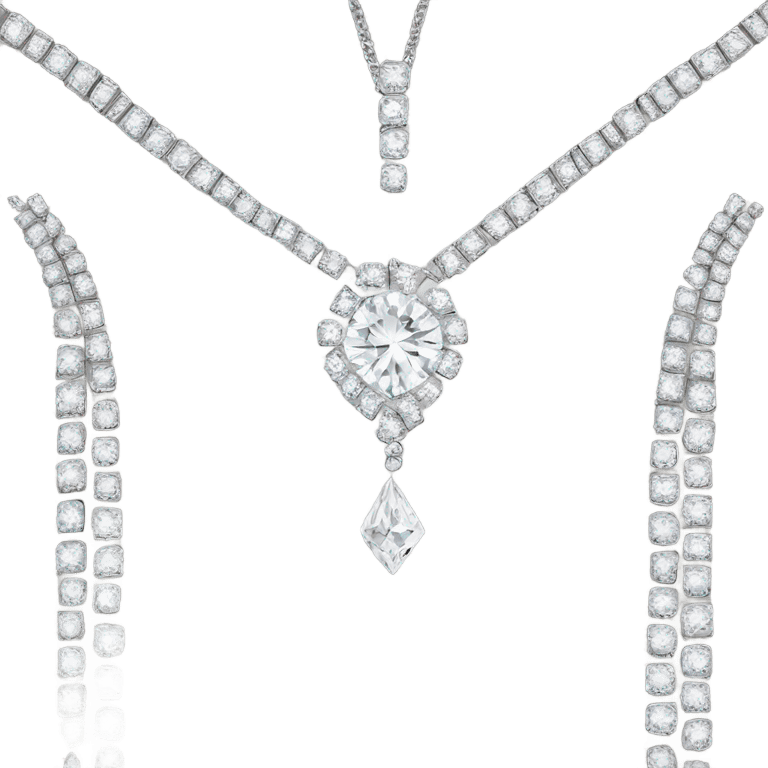 luxury diamond necklace  emoji