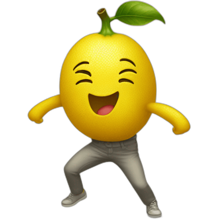 dancing lemon emoji