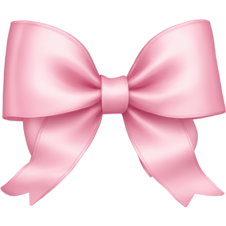 light pink ribbon bow emoji