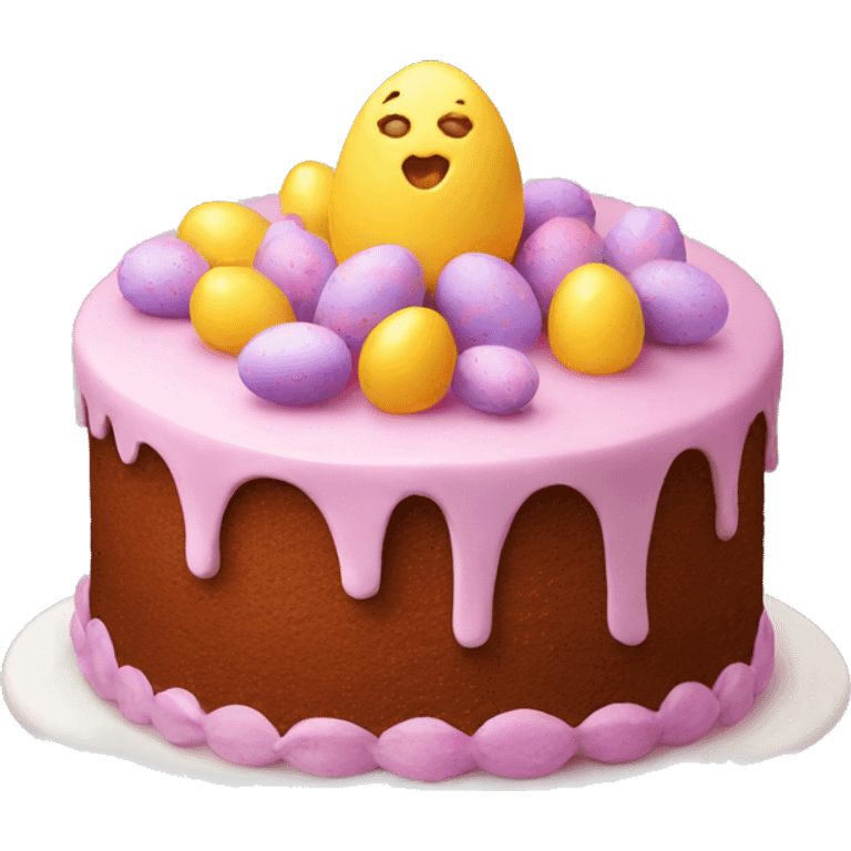 cake, Easter emoji