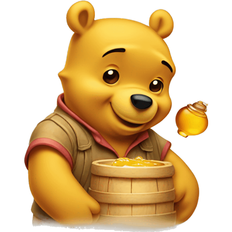 winnie the pooh with honey emoji