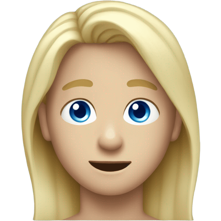 boy with blonde hair and blue eyes surfing emoji