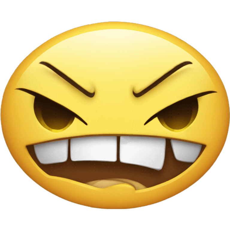 happy face and angry  emoji