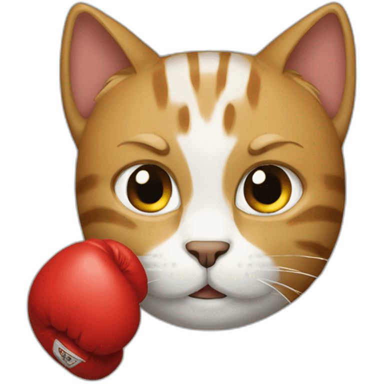 cat with boxing gloves emoji