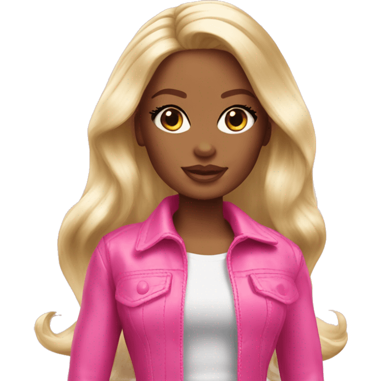 Pink blonde Barbie baddie  emoji