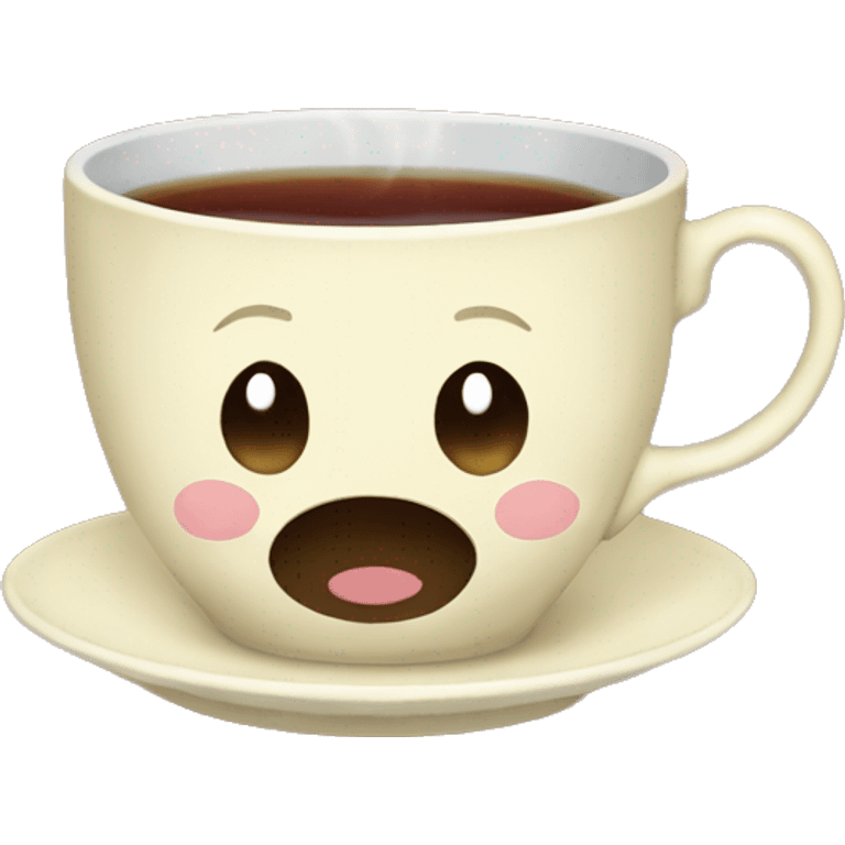 Tea in a vintage cozy cup emoji