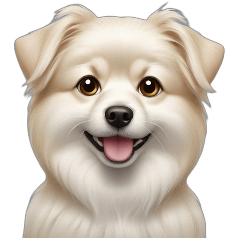 maltese-pomeranian-mix-dog emoji