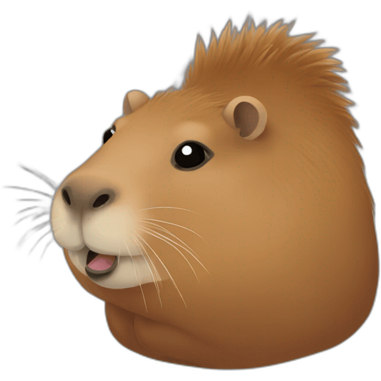 Capybara in love emoji