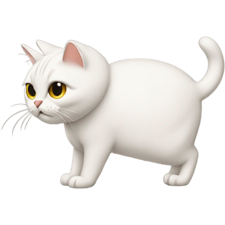 Cat with a butt emoji