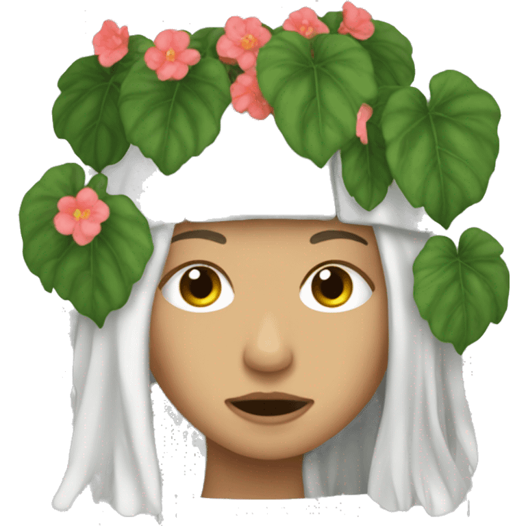 Weeping begonia emoji