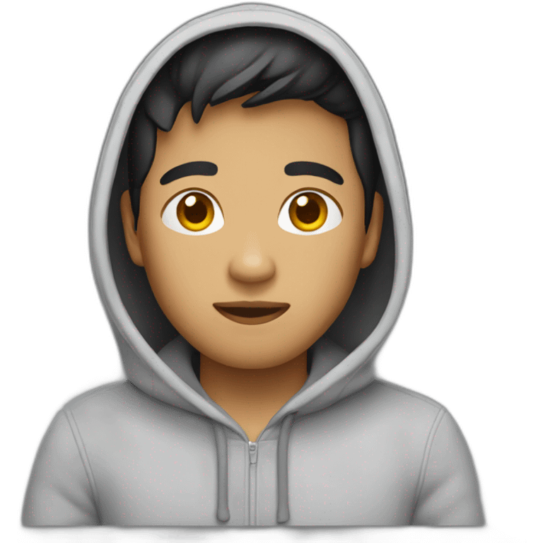 filipino guy with a hoodie emoji