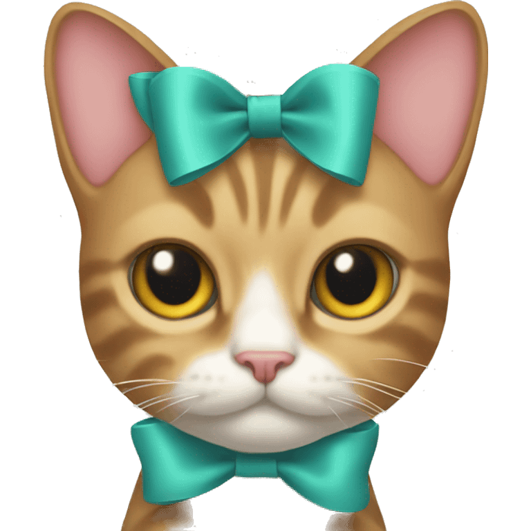 cat with a bow emoji