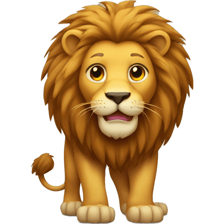 A full body lion emoji