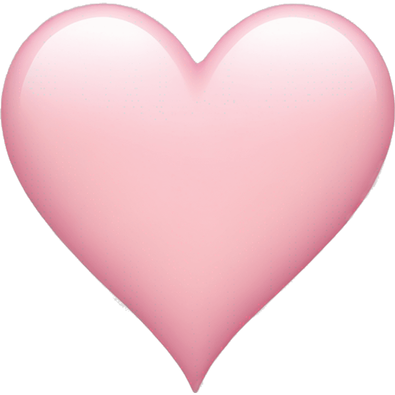 Light pink heart  emoji