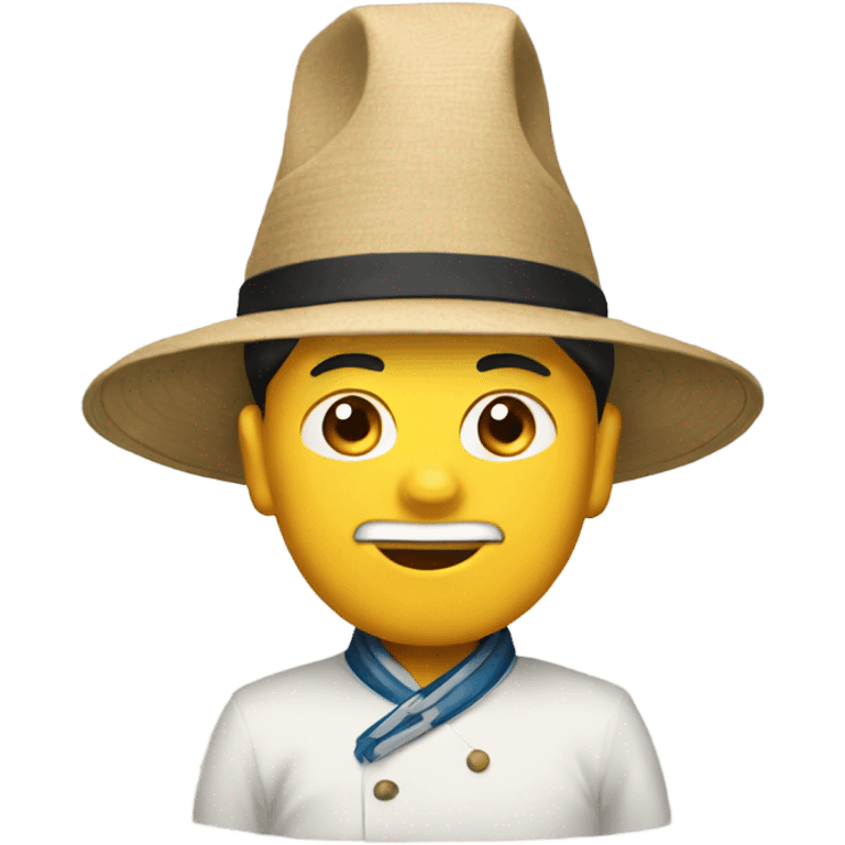 Chinese with a hat  emoji