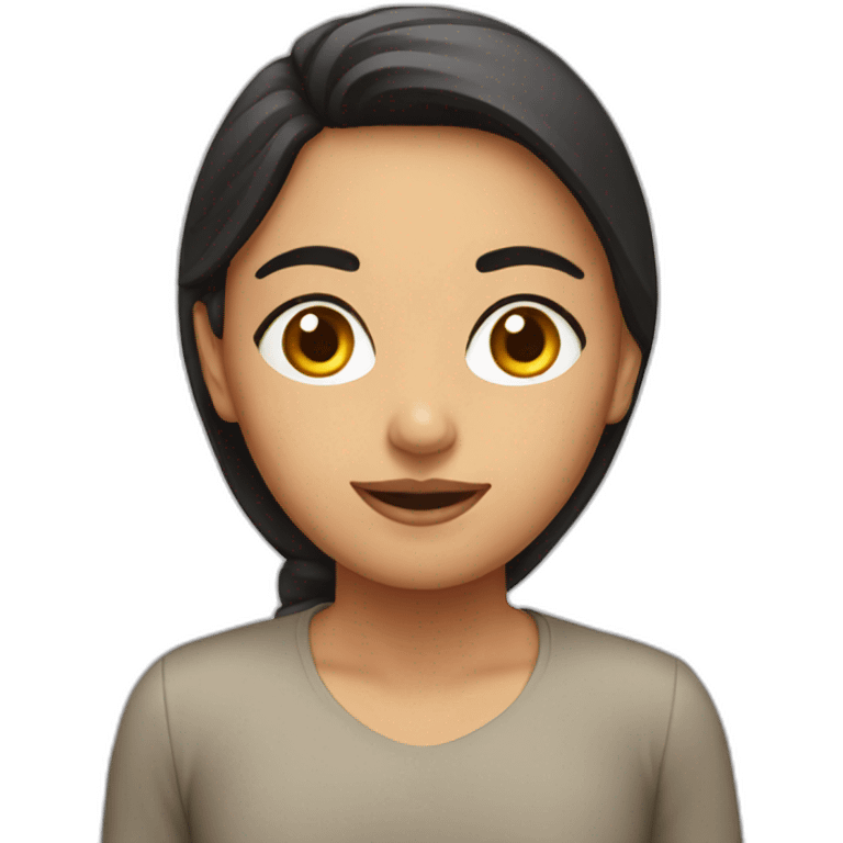 Pakistani girl large face emoji