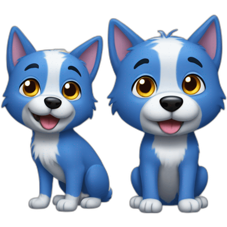 Bluey and Bingo emoji