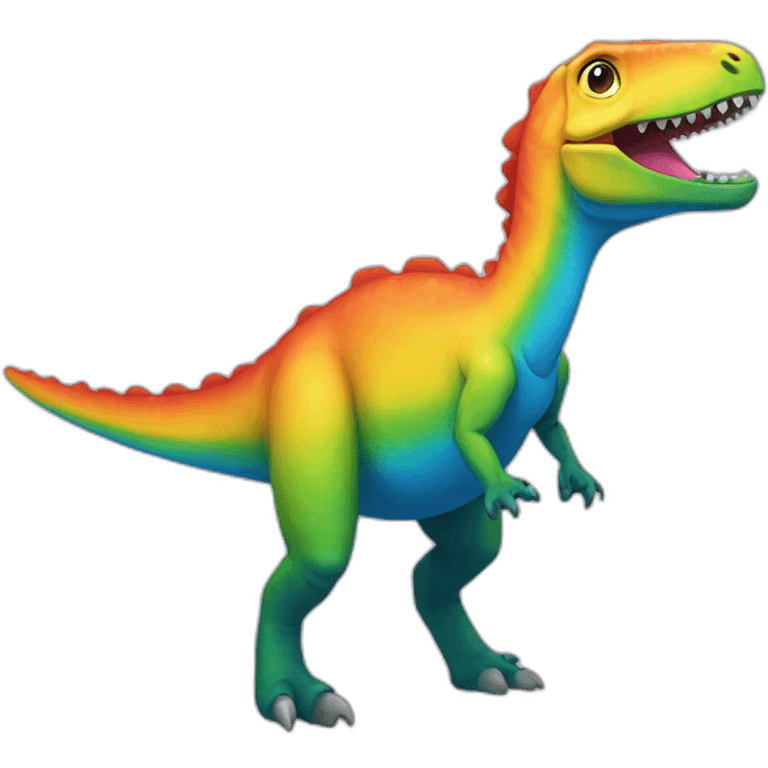 tiranosaur rainbow emoji