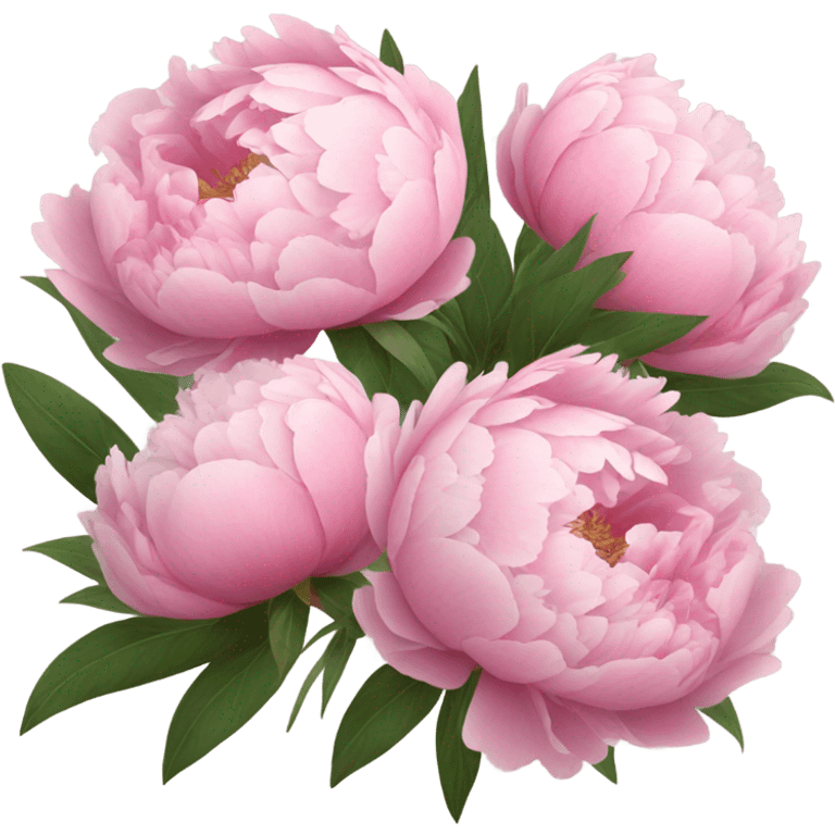 Pink peonies bouquet  emoji