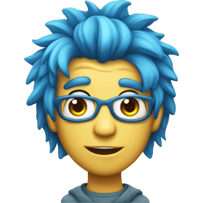 blue haired monster emoji