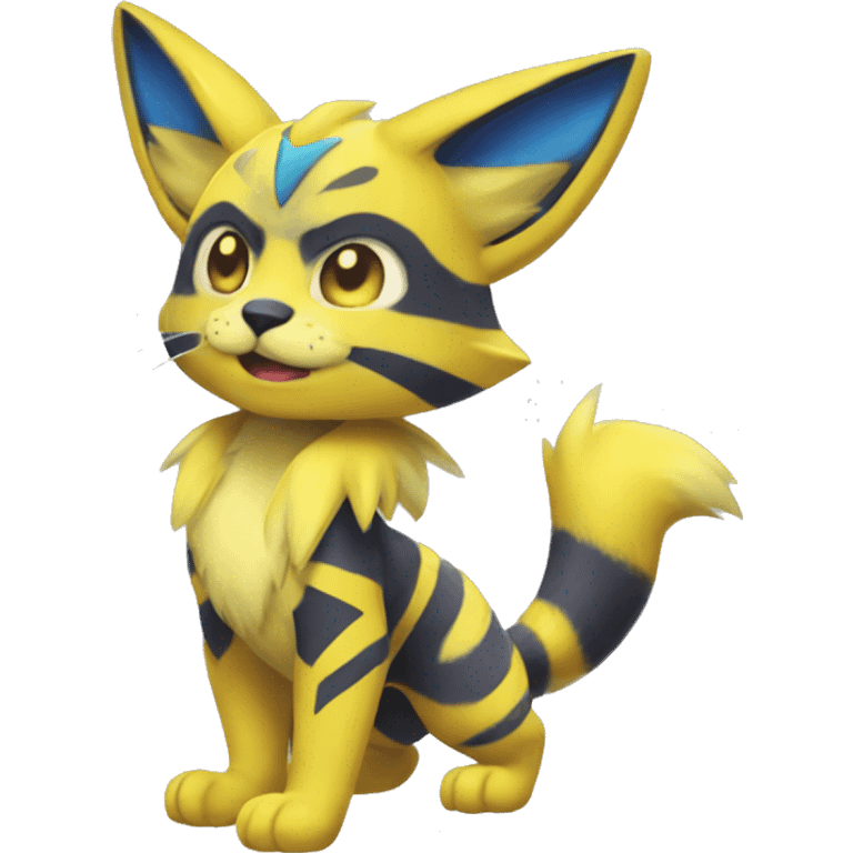 Yellow lombax-Zeraora-Renamon-cat emoji