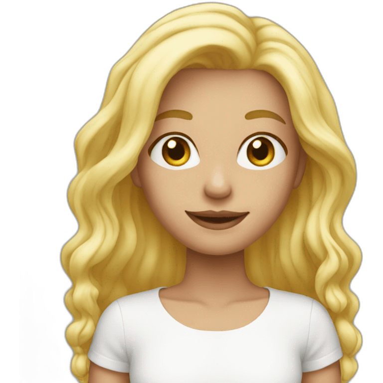 blond har emoji