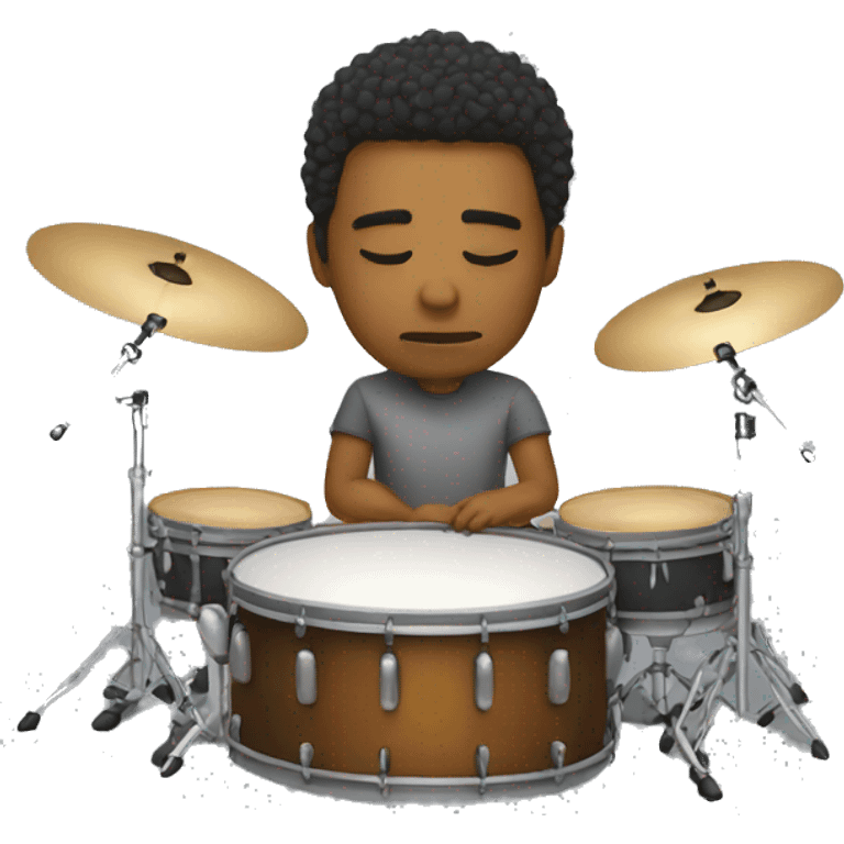 Tired drummer emoji