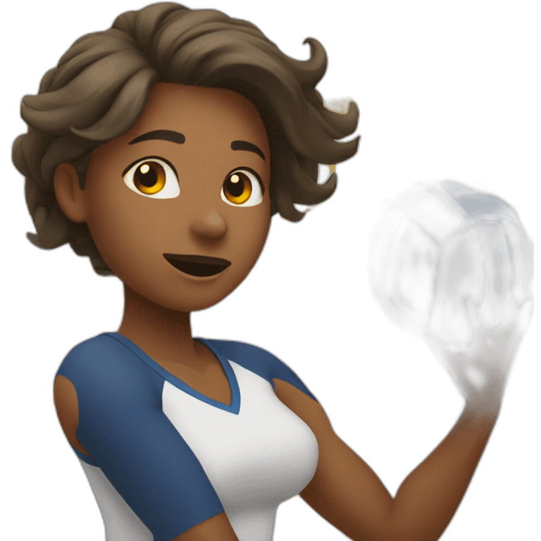 Woman playing volleyball emoji