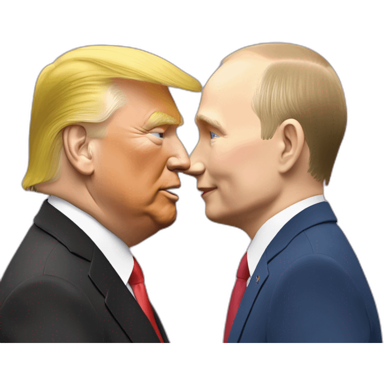 trump-and-putin-kissing,-lgbtq+ friendly, positivity, inclusiveness emoji