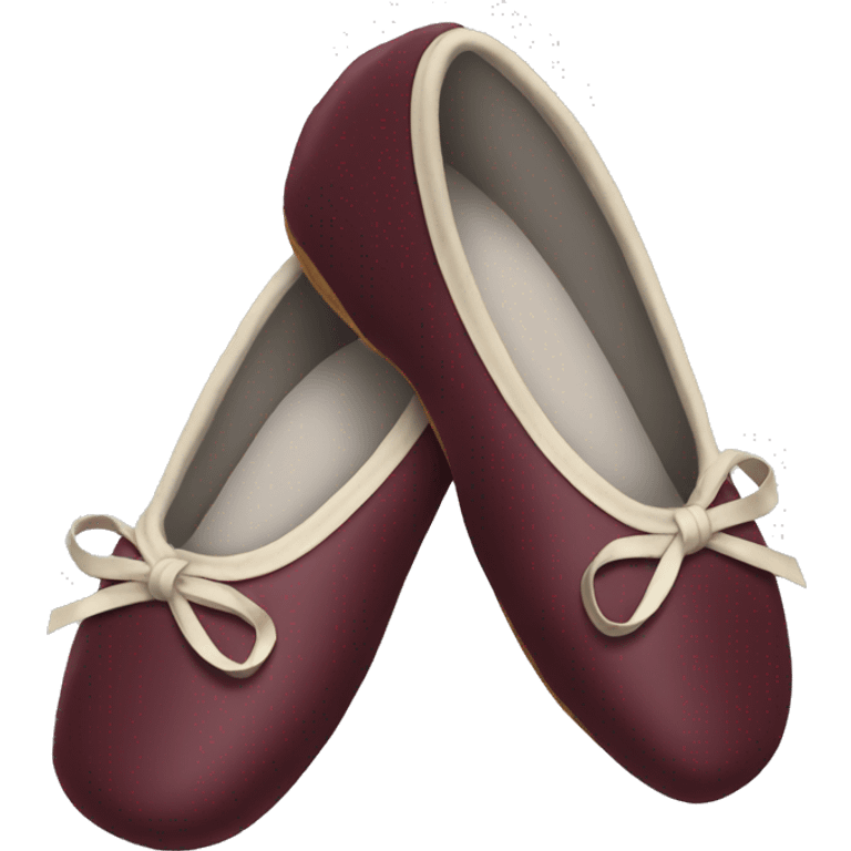 maroon ballet shoes  emoji