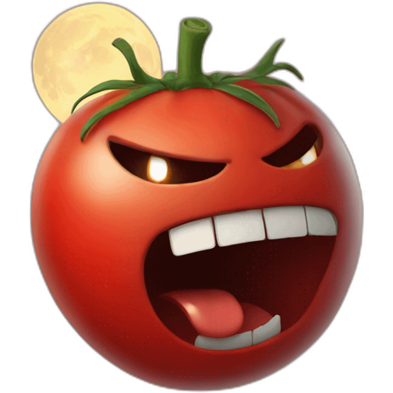 angry tomato screaming at the moon emoji