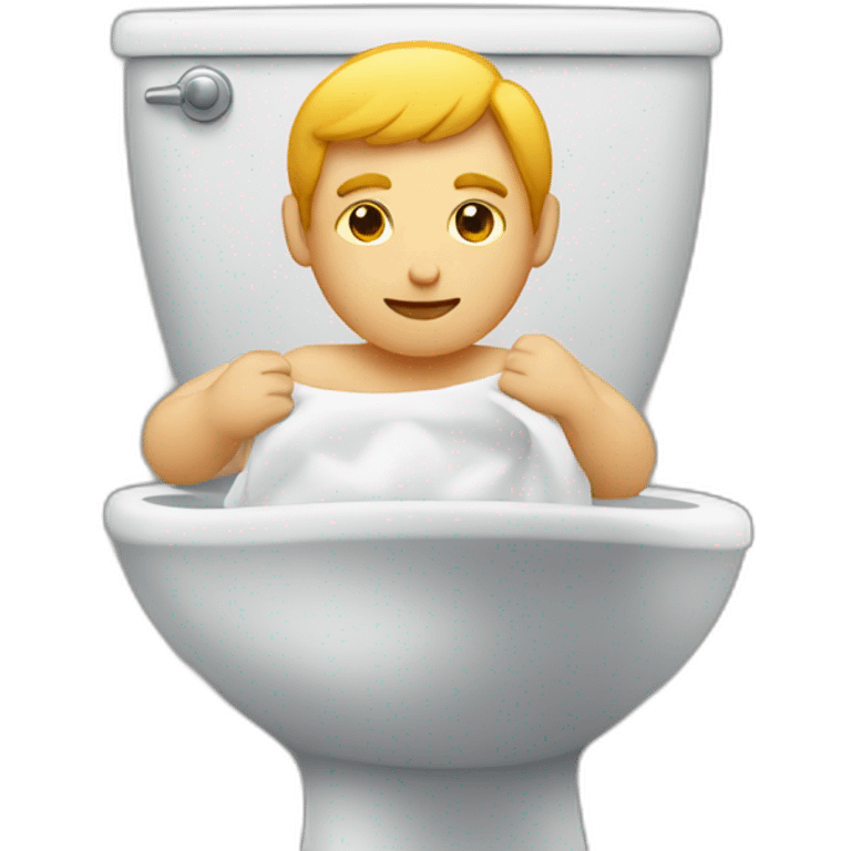 Homme au toilette  emoji