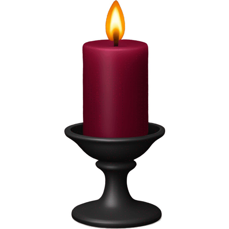 burgundy candle emoji