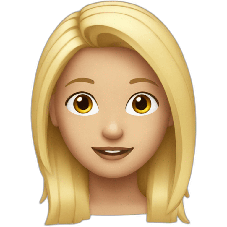 Blonde girl emoji